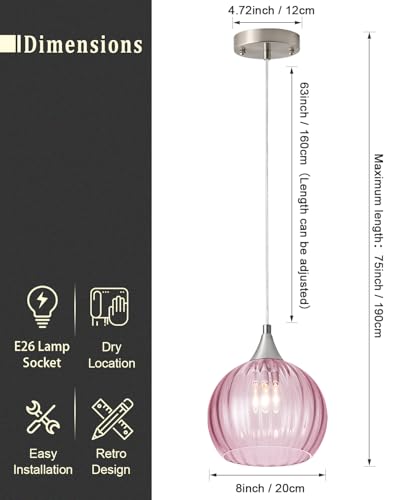 Brushed Nickel Pendant Lights Kitchen Island (2 Count)