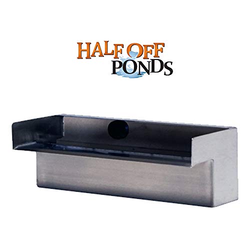 12" Stainless Steel Spillway for Pondless Waterfalls and Water Features