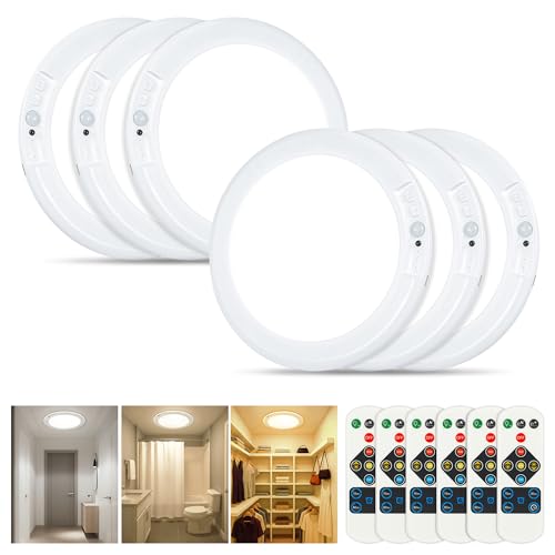 Wireless Rechargeable Ceiling Light (6 Count)