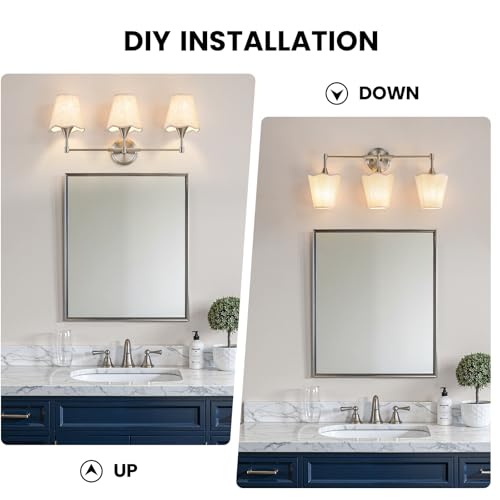 Brushed Nickel Bathroom Vanity Light (Brushed Nickel / 3 LIGHT)