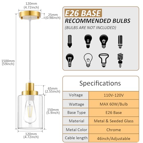 Industrial Pendant Lighting (3 Count)