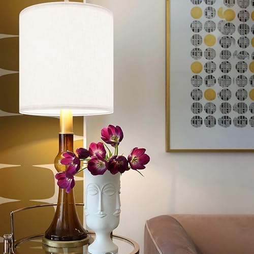 Small White Lamp Shades for Table Lamps Set of 2 (2 Count)