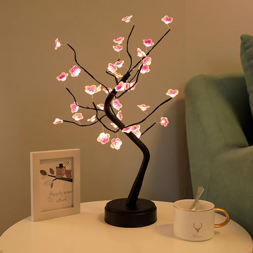 36 LED Cherry Blossom Sparkly Fairy Spirit Tree Lights Warm White