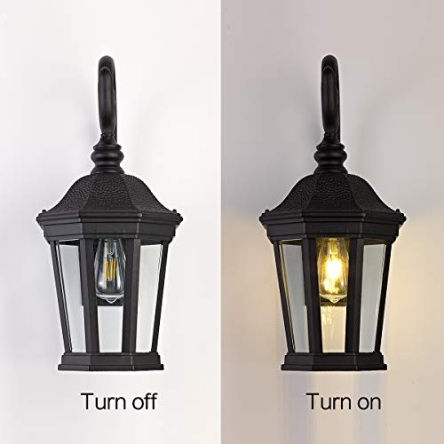 Black Outdoor Wall Lantern