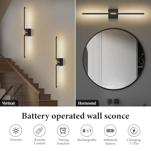 Battery Operated Wall Sconces Set of 2 (20 Count)