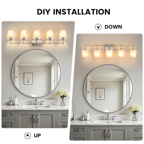 Brushed Nickel Bathroom Vanity Light (Brushed Nickel / 5 LIGHT)