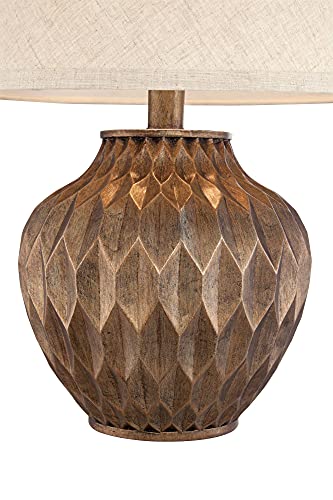 Buckhead 22" High Table Lamp Warm Bronze Brown Accent Geometric Urn