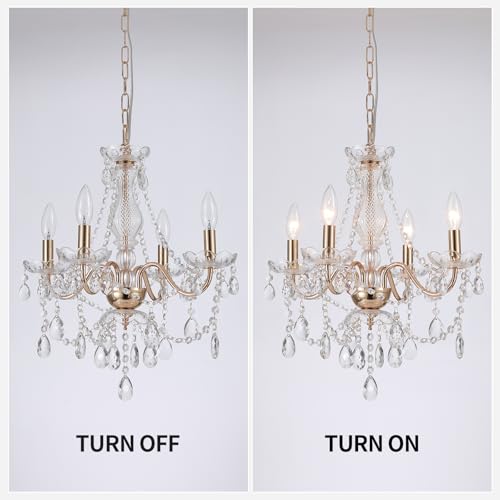 Plug in Crystal Chandelier