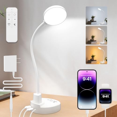 15W LED Desk Lamp with USB Charging Ports