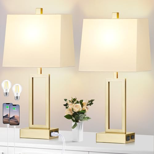 23.5" Touch Control Table Lamps (2 Count)