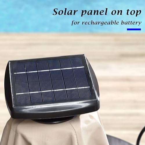 Patio Umbrella 10' X 10' Double Top Solar LEDlight