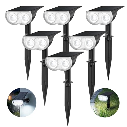 Solar Spot Lights Outdoor Waterproof (6 Count)