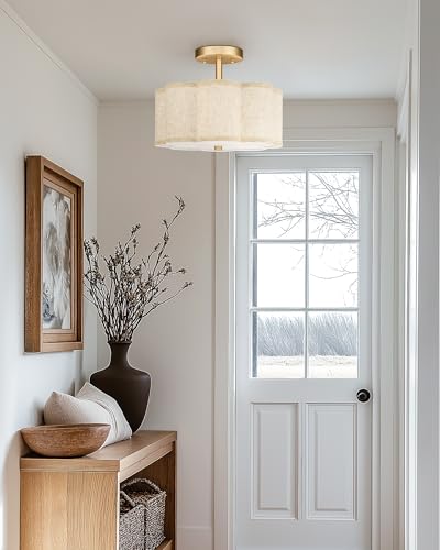 Gold Semi Flush Mount Ceiling Lights