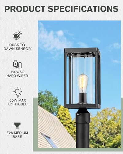 Dusk to Dawn Outdoor Post Light