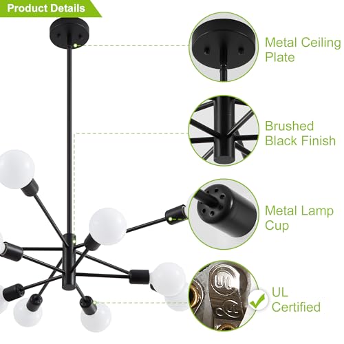 Chandeliers for Dining Room Black 10