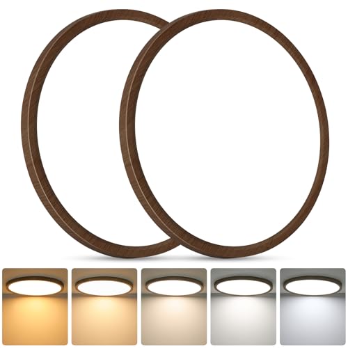 12 Inch LED Flush Mount Ceiling Light Fixture (2 Count)