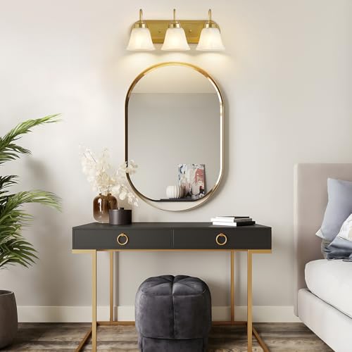 3 Light Bathroom Light Fixtures Over Mirror