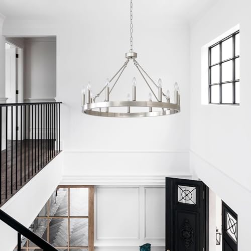 32" Silver Chandelier 12