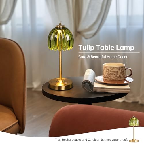 Tulip Table Lamp with 5000mAh Battery & Touch Control
