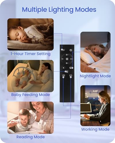 Dimmable Blue Floor Lamp for Living Room with Remote and Foot Switch