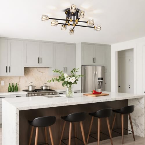 Modern Crystal Ceiling Light Fixture