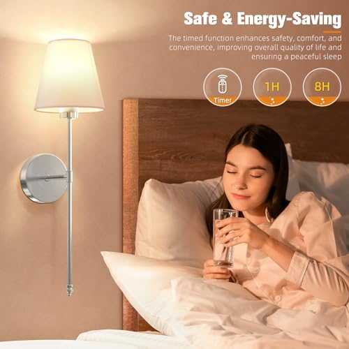 Battery Operated Wall Sconce Set of 2 (2 Count)