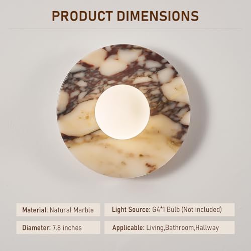 Natural Alabaster Wall Sconce