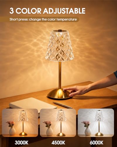 2 Pack Rechargeable Cordless Table Lamp