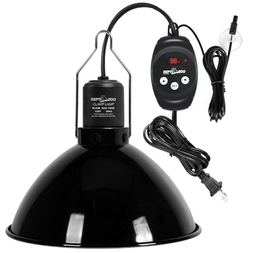Reptile Light Fixture with Dimming Thermostat