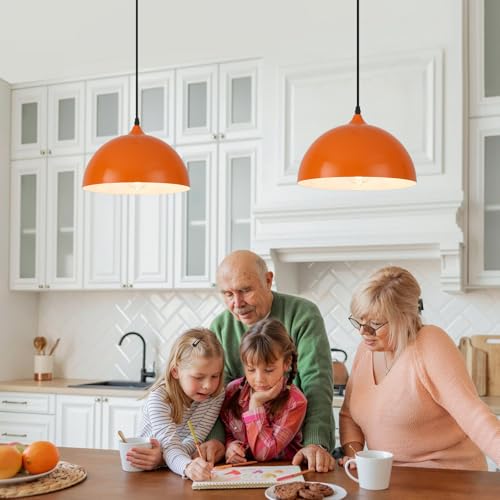 Orange Kitchen Pendant Lights (2 Count)
