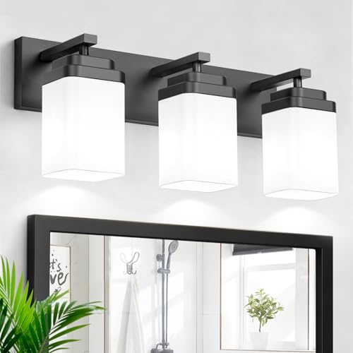 Matte Black Bathroom Light Fixtures