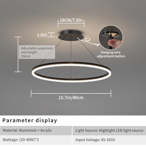 15.7in Modern Pendant Lights