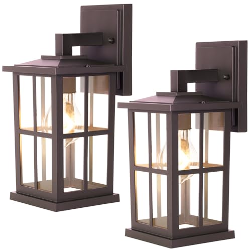 2 Pack Outdoor Wall Light Fixtures (2 Count)