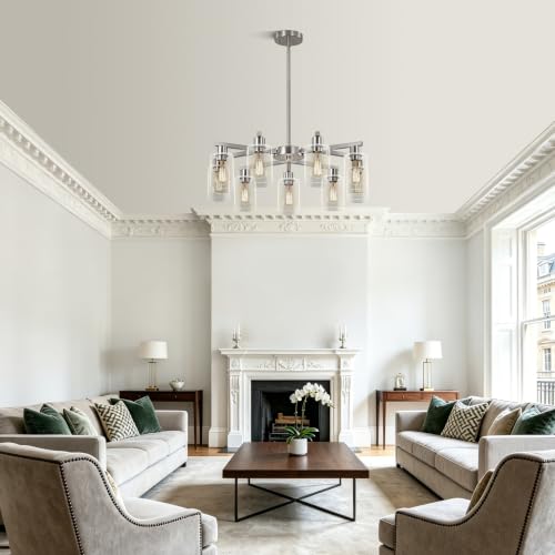 9 Light Modern Farmhouse Chandelier