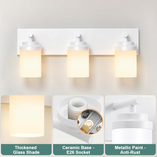 Bathroom Light Fixture White