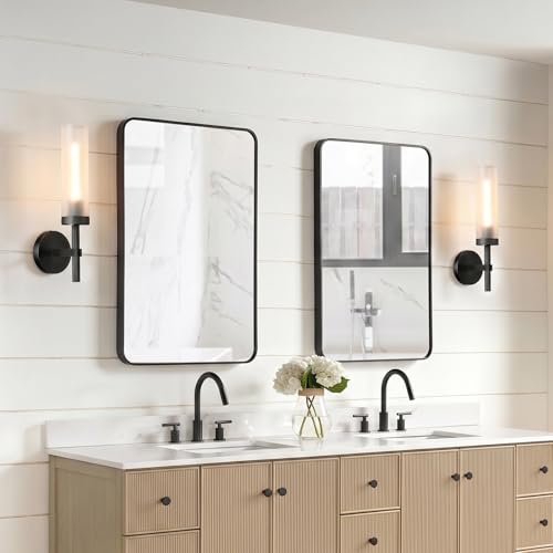Bblack Knurled Wall Sconce 15" (2 Count)