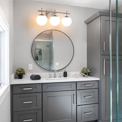 Bathroom Light Fixtures over Mirror (3 Count)
