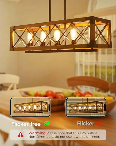 T45 4W LED Edison Bulbs E26 Base 40W Equivalent with Clear Glass