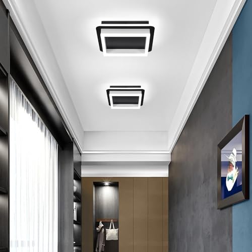 2 Packs Square Flush Mount Ceiling Light