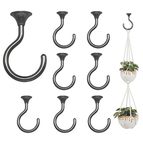 Large Swag Ceiling Hooks Heavy Duty Swag Hook with Hardware for Hanging Plants Ceiling Installation Cavity Wall Fixing