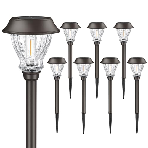 Solar Pathway Lights Outdoor (8 Count)
