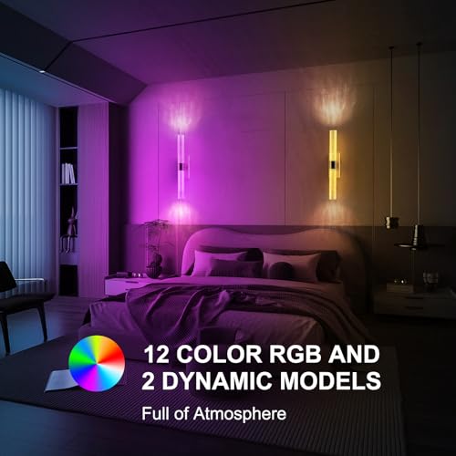 Crystal Battery Operated Wall Sconce