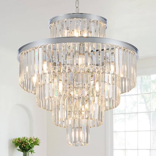 24" Modern Crystal Chandeliers