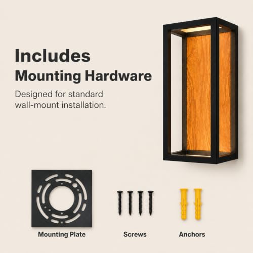 Dusk to Dawn Outdoor Wall Light (Walnut Brown)