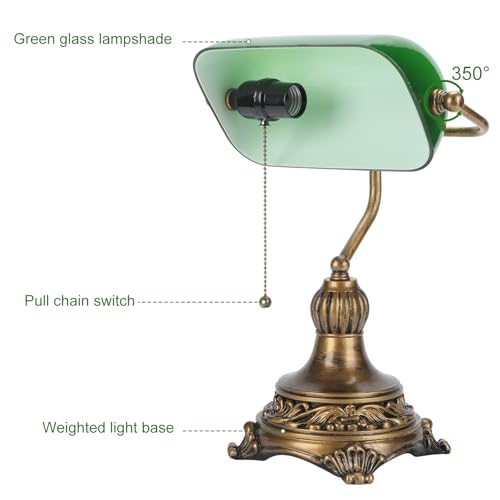 Bankers Lamp with Pull Switch