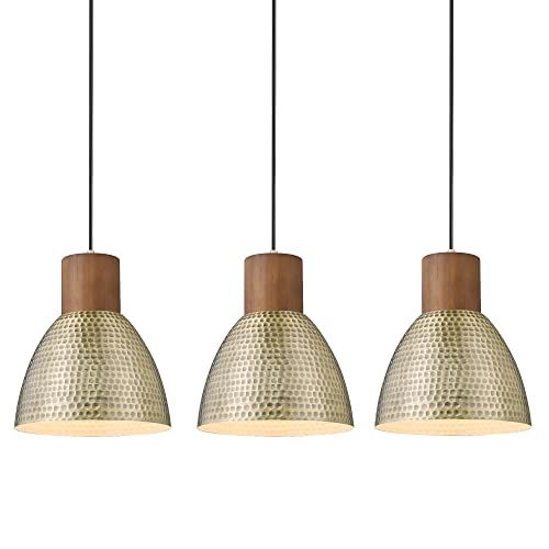 Hammered Pendant Lights for Kitchen Island (3 Count)