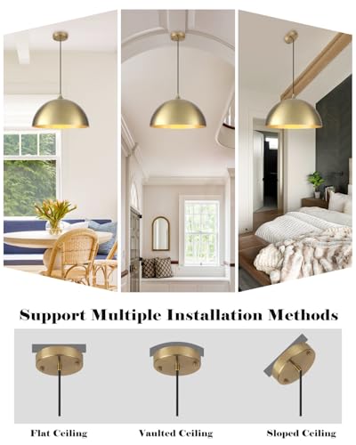 Gold Pendant Lights Kitchen Island (2 Count)