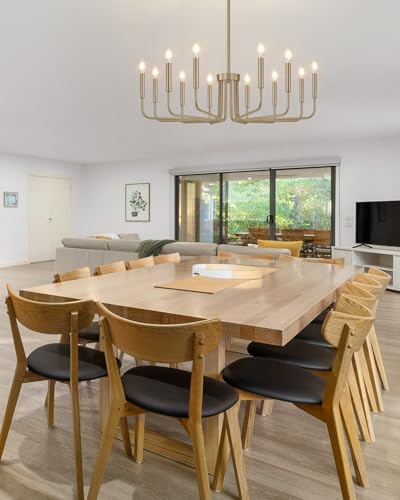 12 Light Champagne Bronze Chandelier
