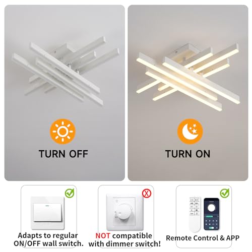 Modern LED Ceiling Light with Remote