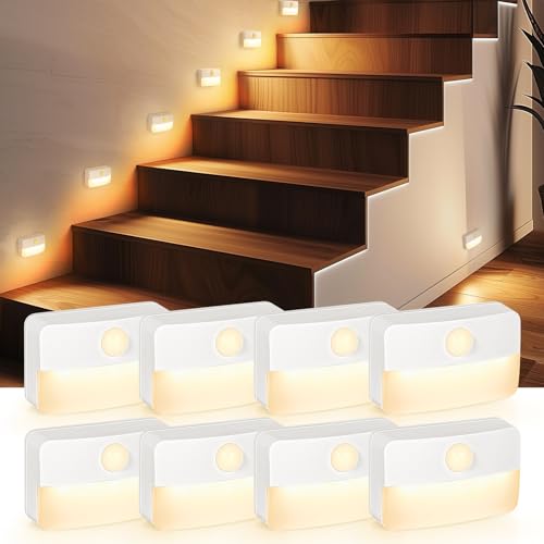 8 Pack Motion Sensor Stair Light Indoor (8 Count)